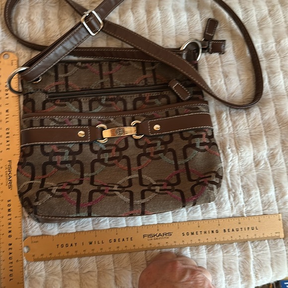 Treviso Stylish Brown Patterned Women's Bag - Picture 2 of 4